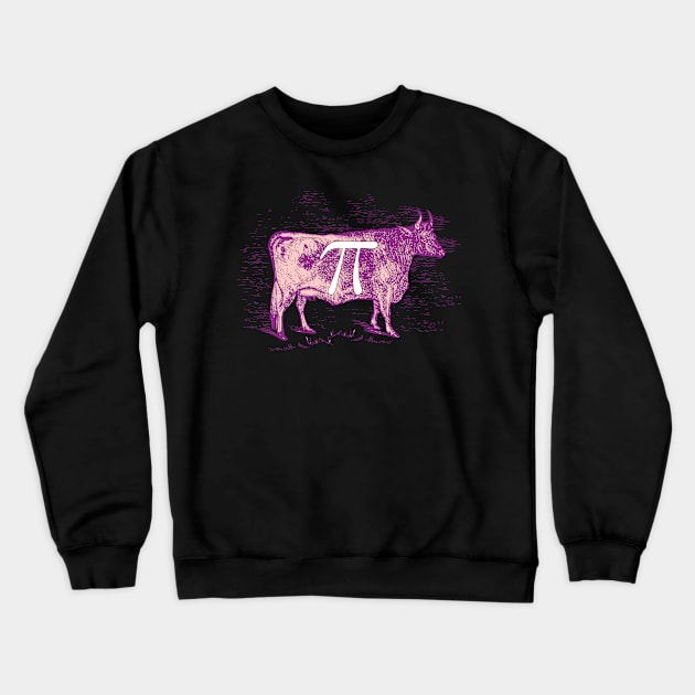 Cow Pi Day T-shirt Gift for Math Teachers Students Crewneck Sweatshirt by MalarkeyPie